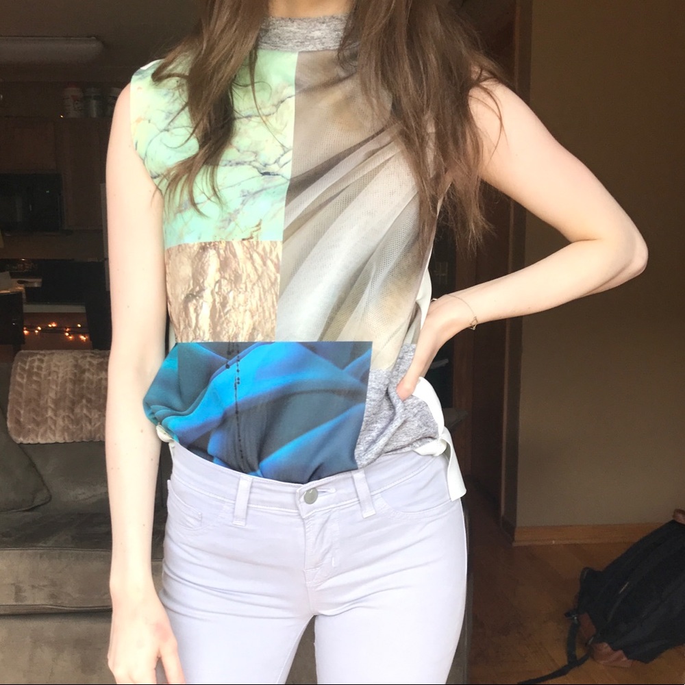 ZARA terrain blouse